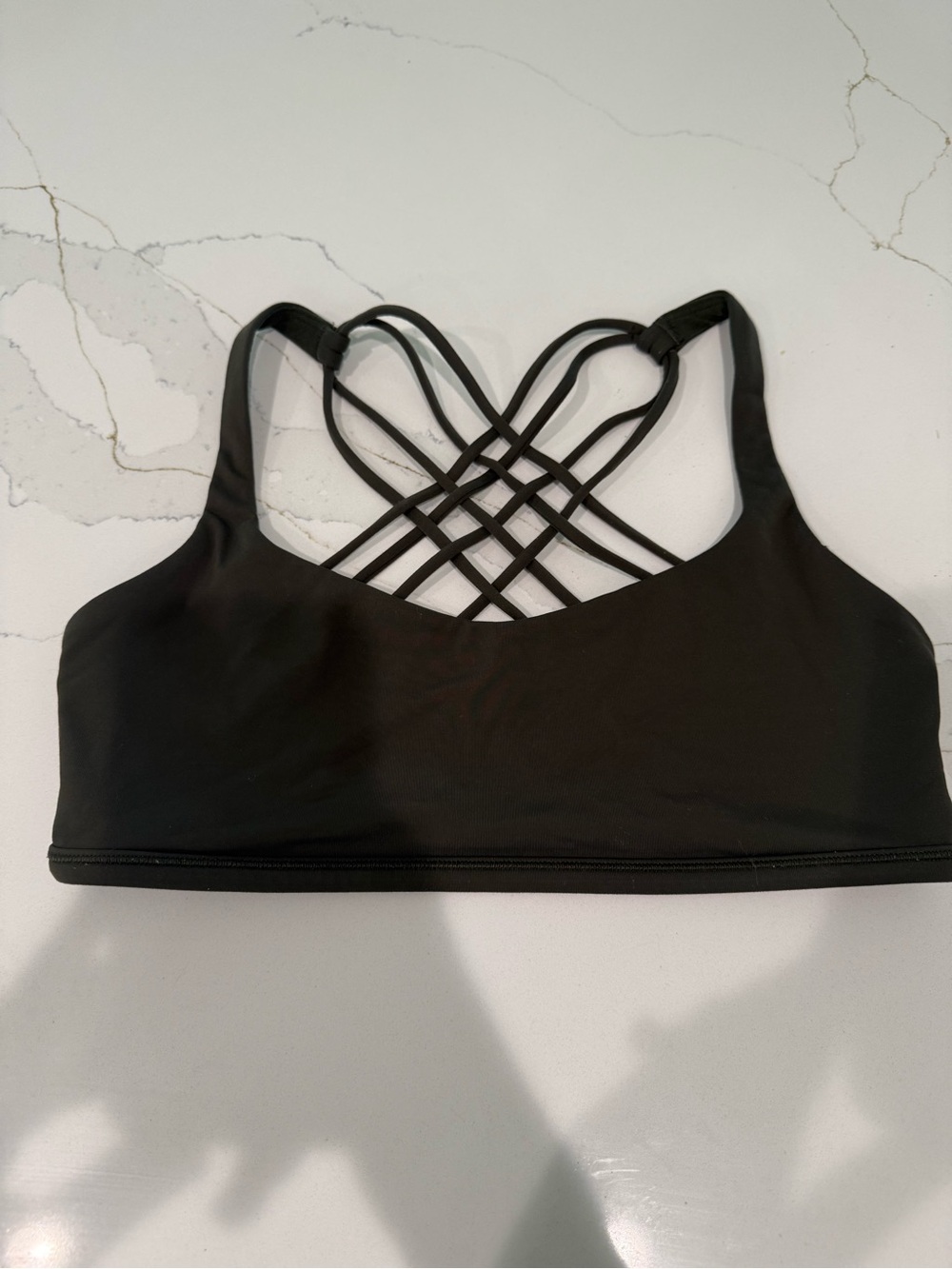 lululemon athletica Black Strappy Crisscross Sports Bra